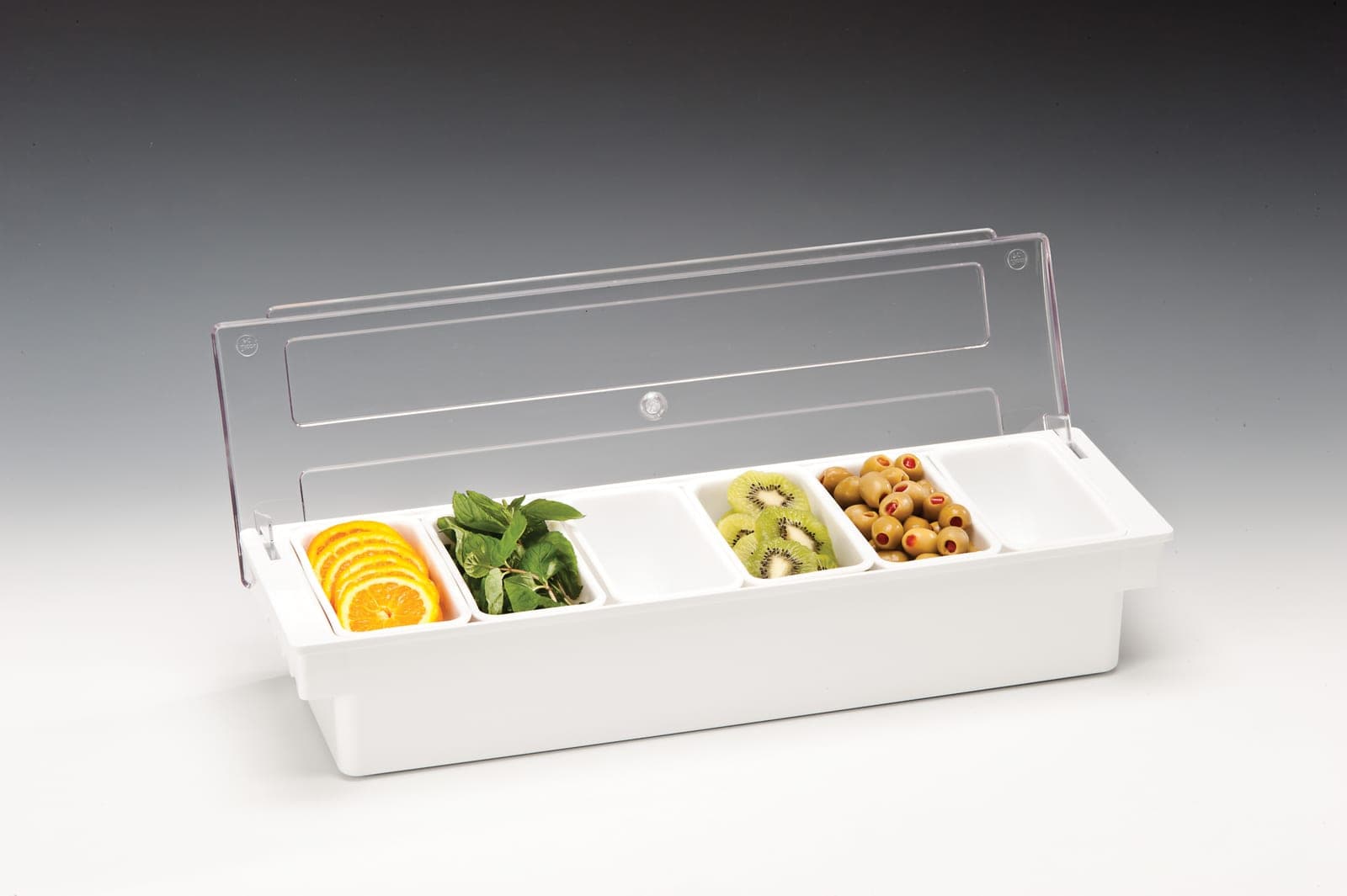 POLYCARBONAT KAPAKLI BAR KONTEYNER-50 x 16 x H:9,5 cm