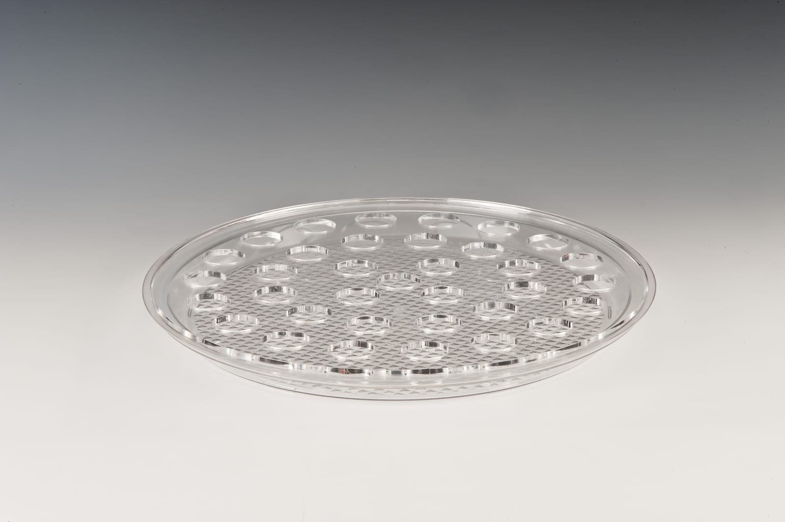 POLYCARBONAT TEPSİLİ SHOT SERVİSİ /35 'Lİ -Ø 42 cm