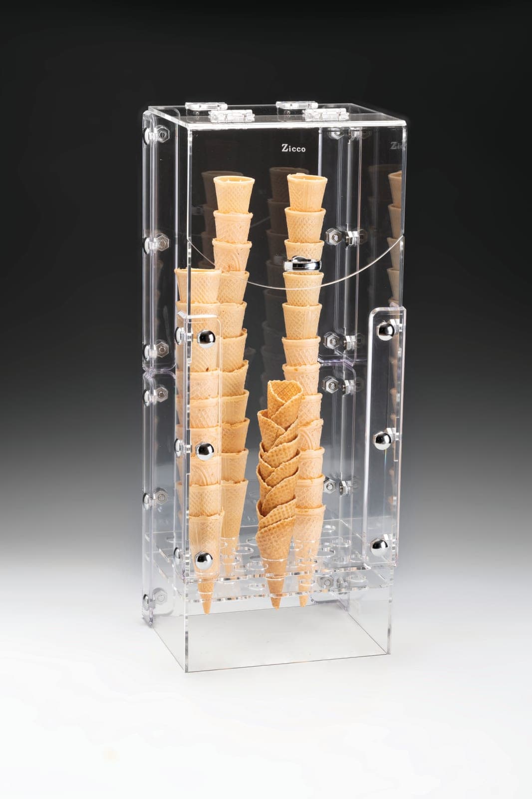 AKRİLİK DONDURMA KÜLAHLIK 24,5 x 18 x H: 55 cm