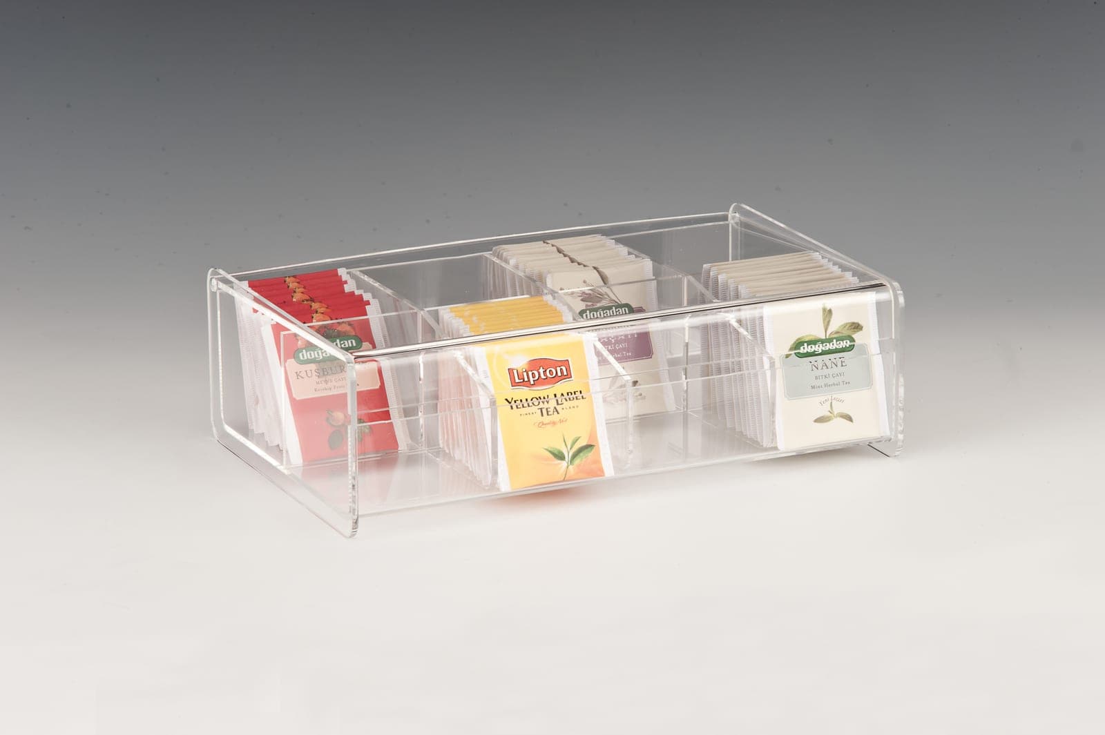 POLYCARBONAT ÇAY STANDI / 8 GÖZLÜ 27,5 x 17 x H: 8,5 cm