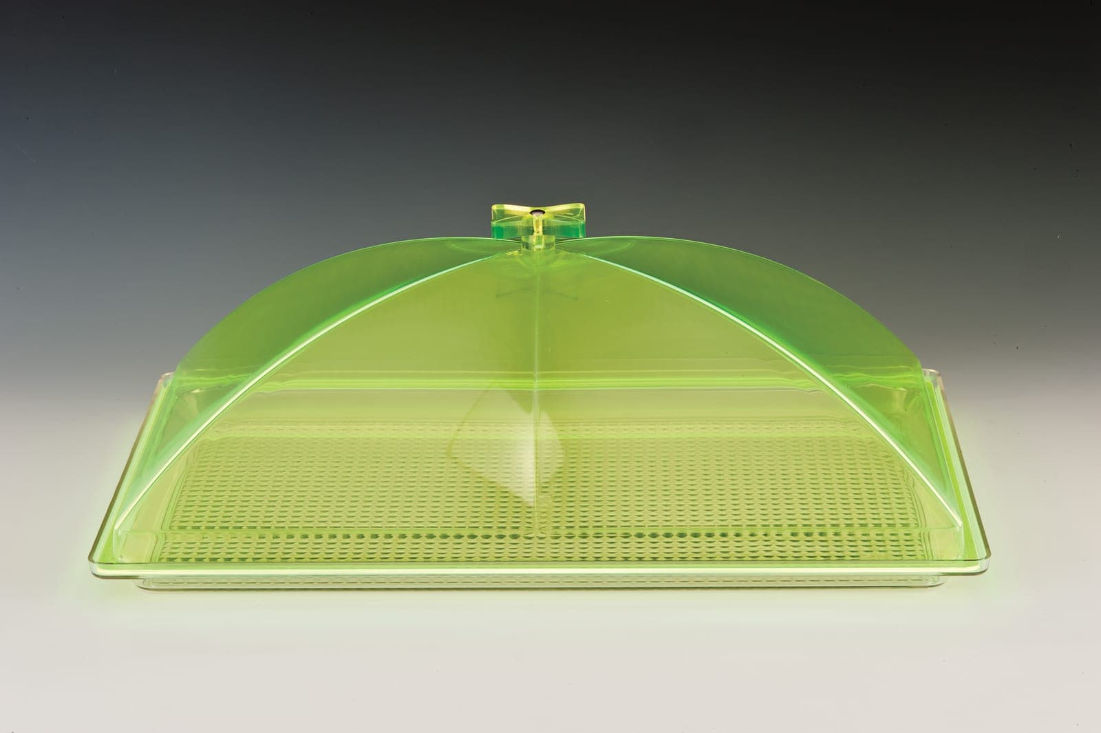 POLYCARBONAT TEPSİLİ, AKRİLİK KAPAKLI MUHAFAZA KABI / BÜYÜK 35 x 55 cm