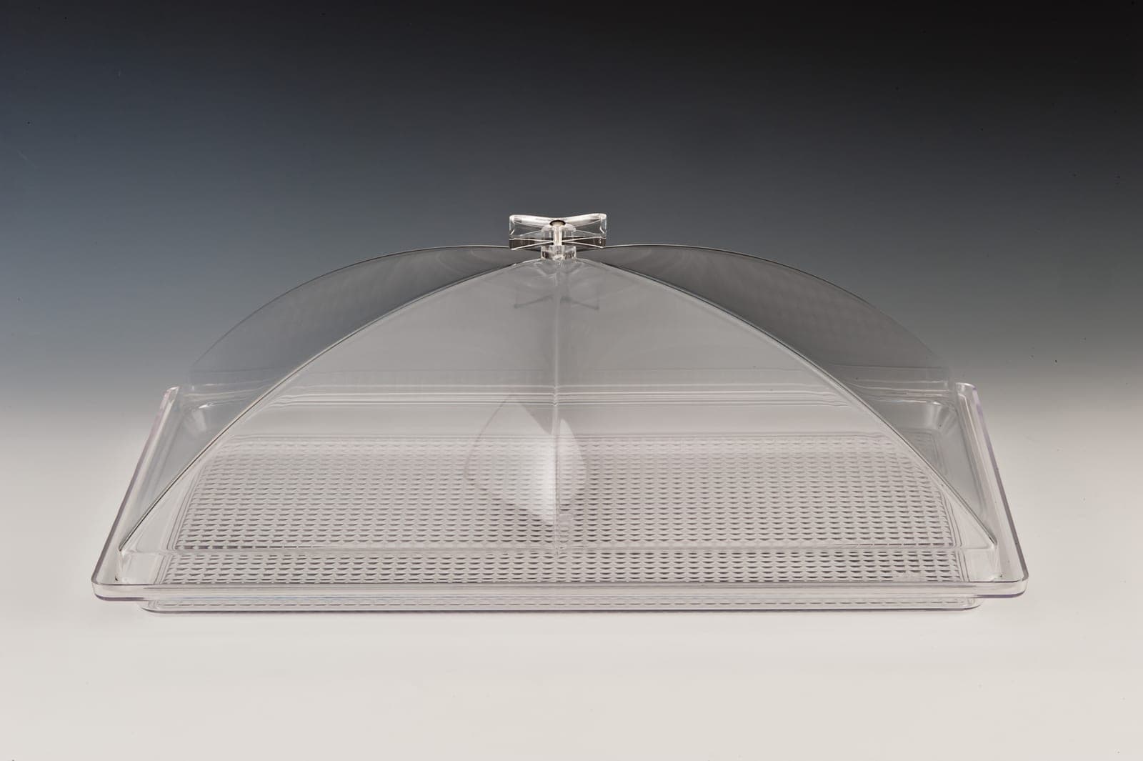 POLYCARBONAT TEPSİLİ, AKRİLİK KAPAKLI MUHAFAZA KABI / BÜYÜK 35 x 55 cm