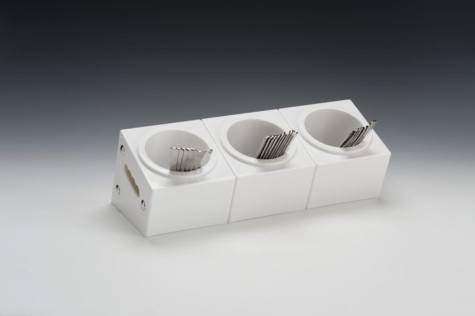 POLYCARBONAT ÇATAL, KAŞIK STANDI 48 x 18 x H: 18 cm