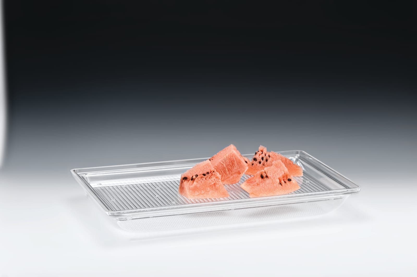 KARPUZ TEŞHİR TEPSİSİ (POLYCARBONAT TEPSİLİ AKRİLİK ALTLI) / BÜYÜK 55 x 35,5 cm