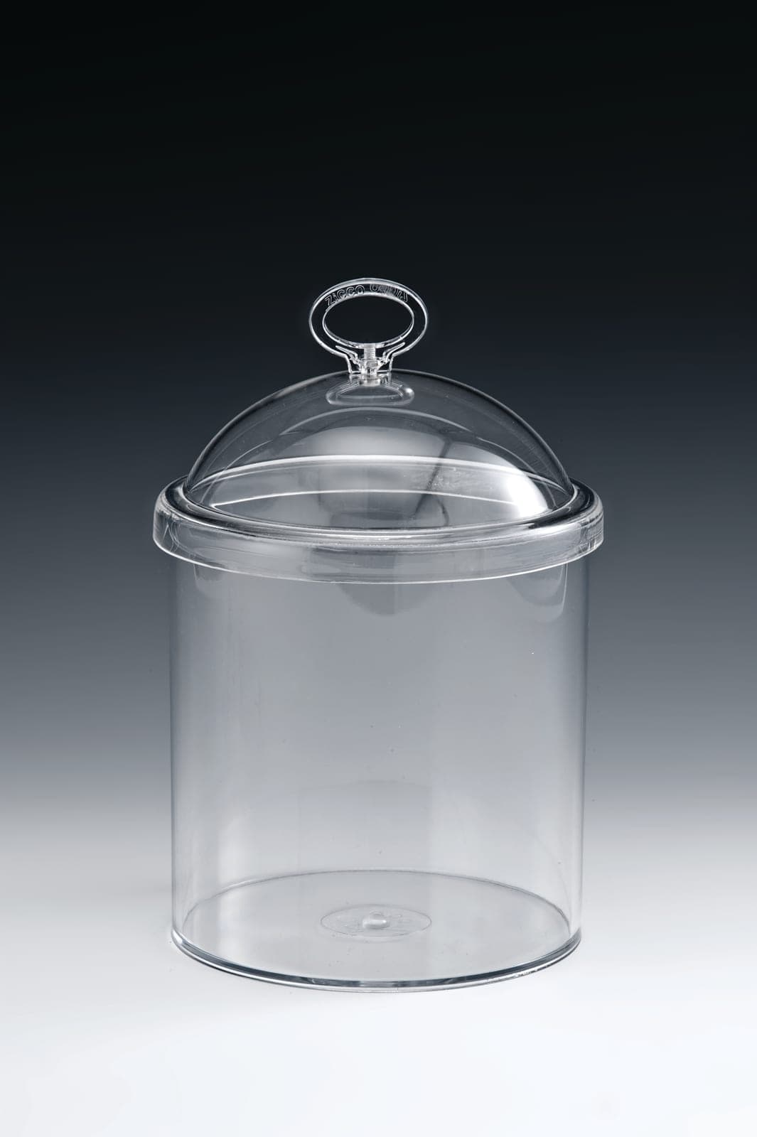AKRİLİK KAPAKLI POLYCARBONAT KAVANOZ Ø 15 x H:16 cm