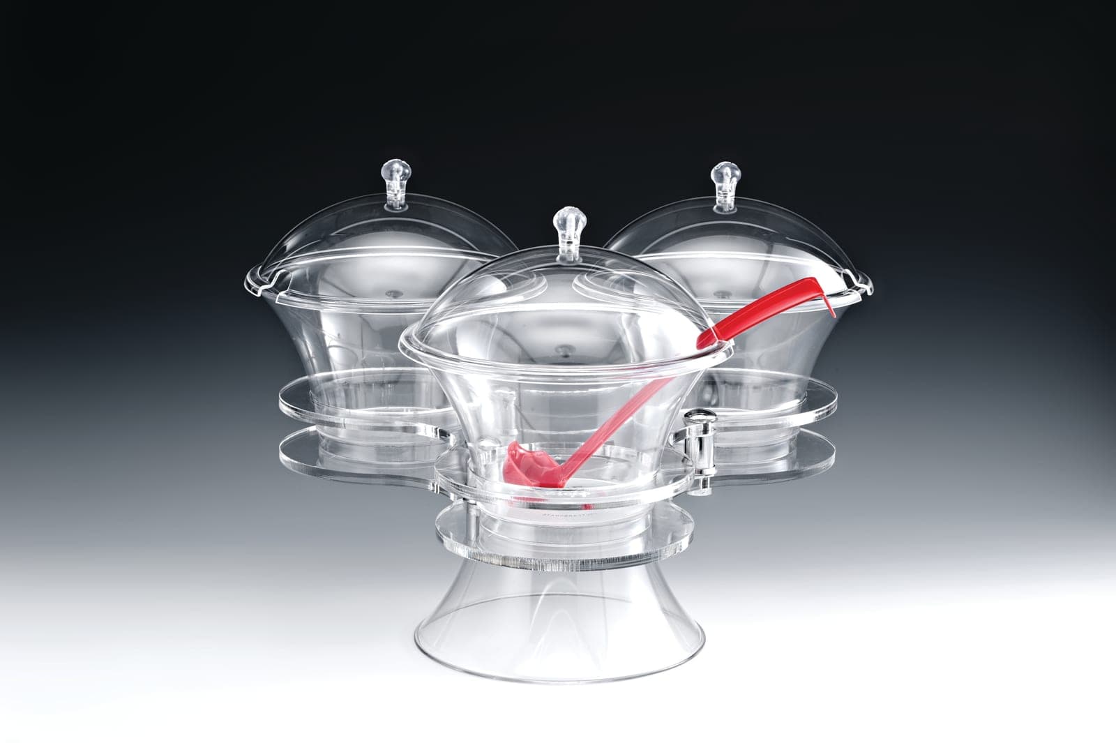 POLYCARBONAT SOSLUK REÇELLİK STANDI / DÖNER 49 x 36 cm