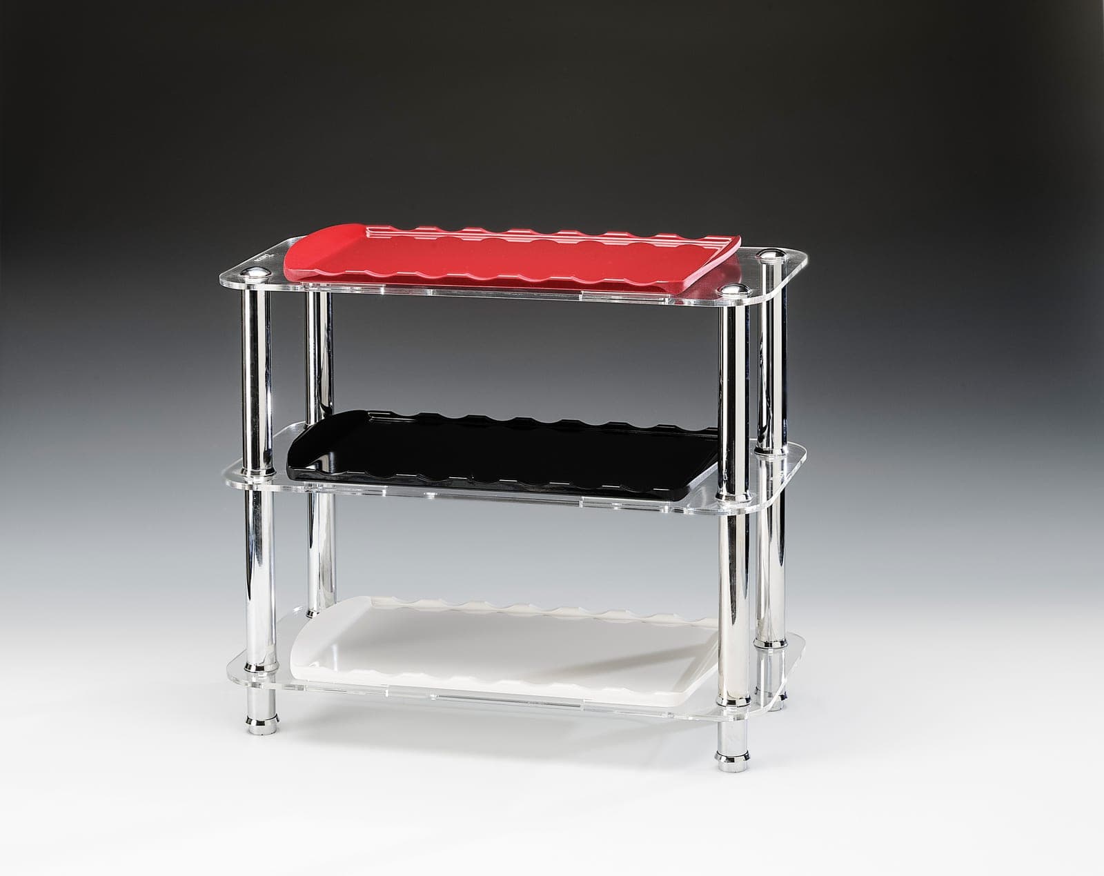 MELAMİN TEPSİLİ TEŞHİR STANDI - 22 x 43,5 x H: 38 cm