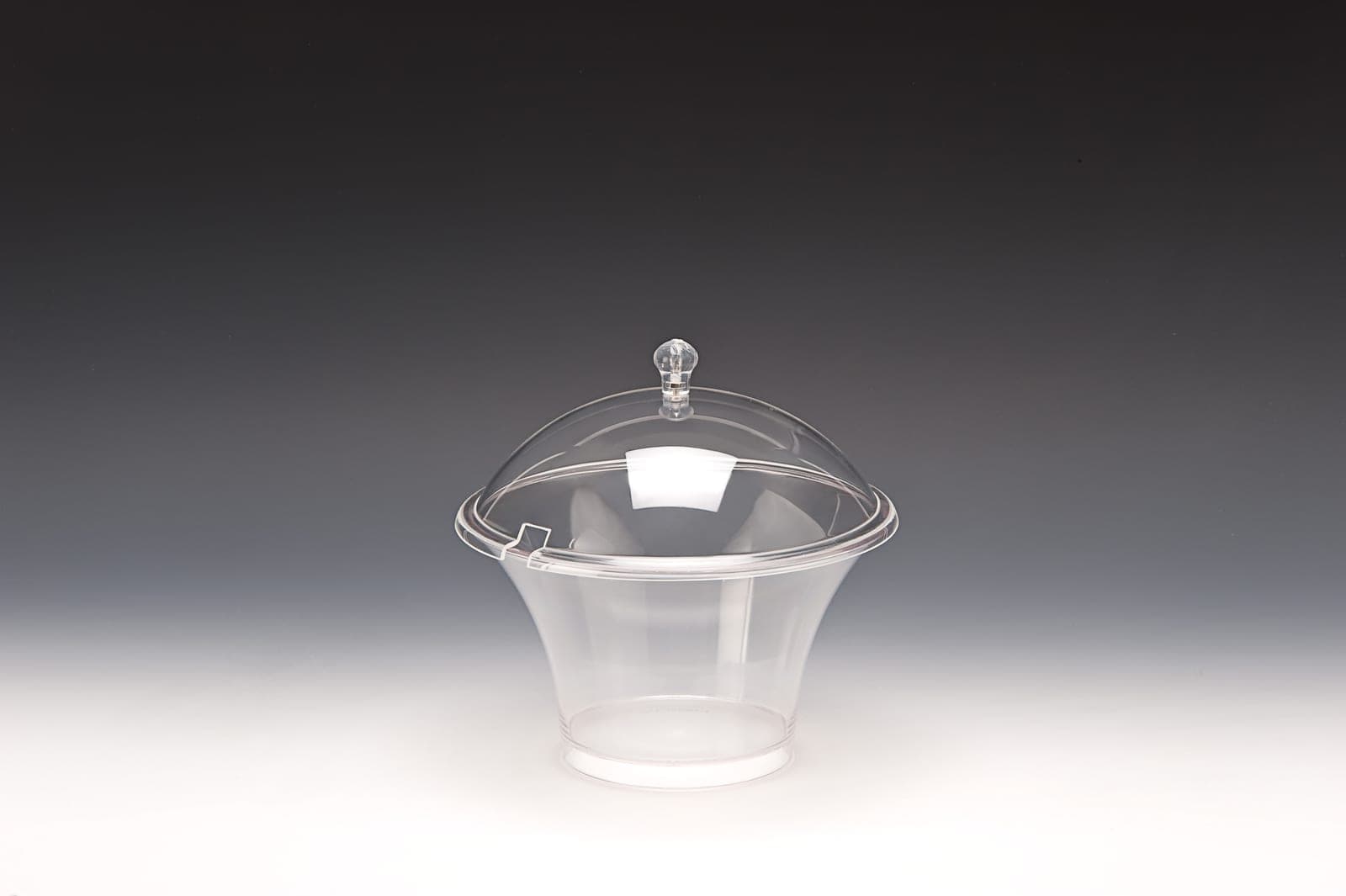 AKRİLİK KAPAKLI POLYCARBONAT SOSLUK REÇELLİK Ø 23 cm X H: 23 cm