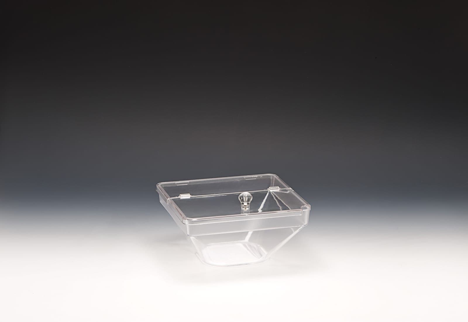 POLYCARBONAT KAPAKLI KASE 22 x 22 x H: 11 cm