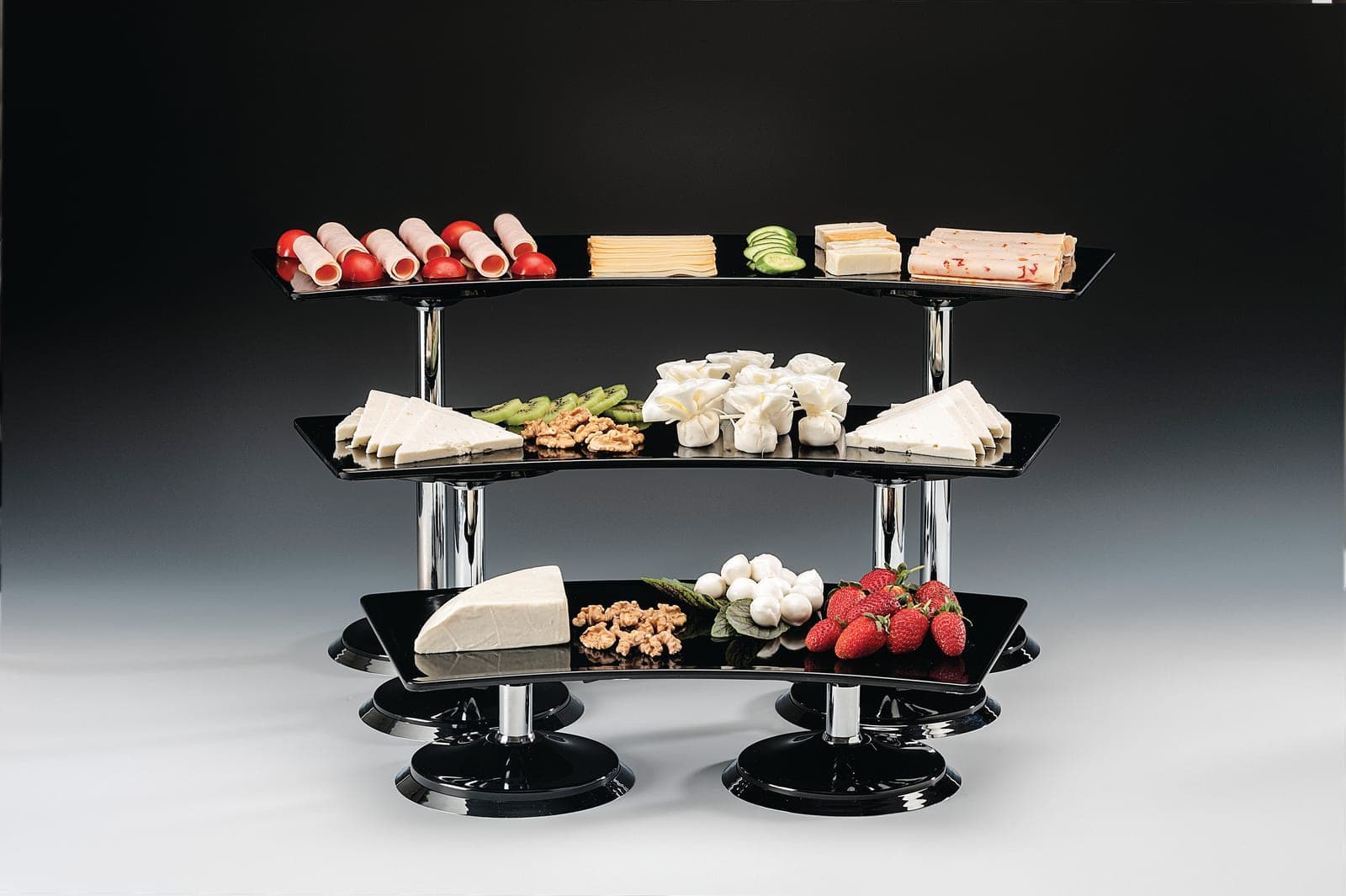 MELAMİN TEPSİLİ TEŞHİR STANDI ( K 2014 - 2015 - 2016 ) 19 x 66 - 19 x 56 - 19 x 46 H: 30 cm