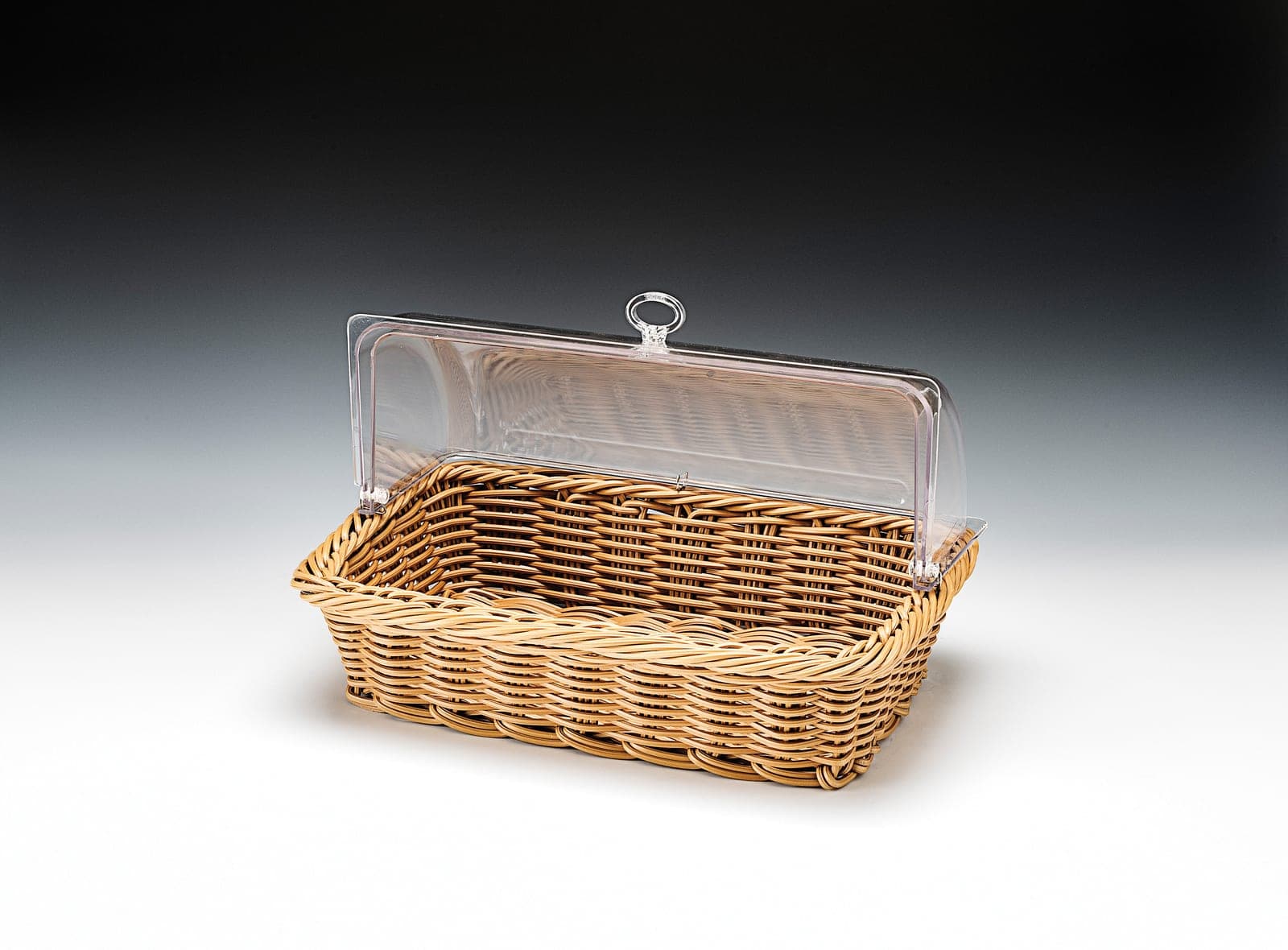 POLYCARBONAT ROLLTOP KAPAKLI SEPET Ø 44 x 29 x H:11 cm
