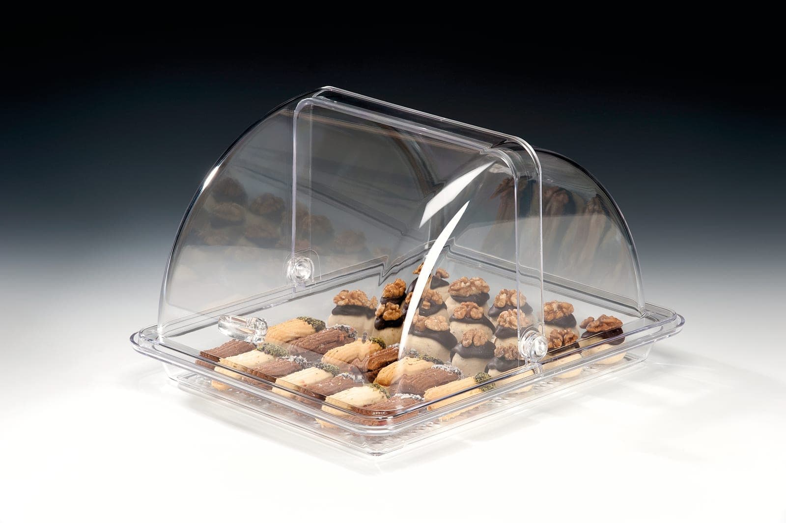 KOMPLE POLYCARBONAT MUHAFAZA KABI / GN 1/2 28 x 34 x H: 21 cm