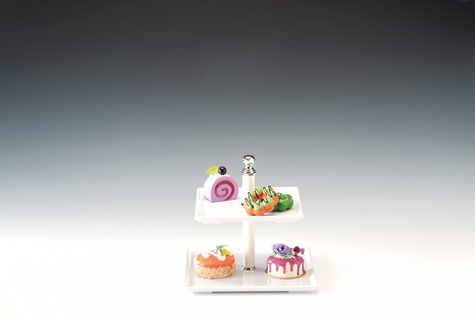 MELAMİN TEŞHİR STANDI H:23 cm (20 x 20 - 25 x 25 cm)