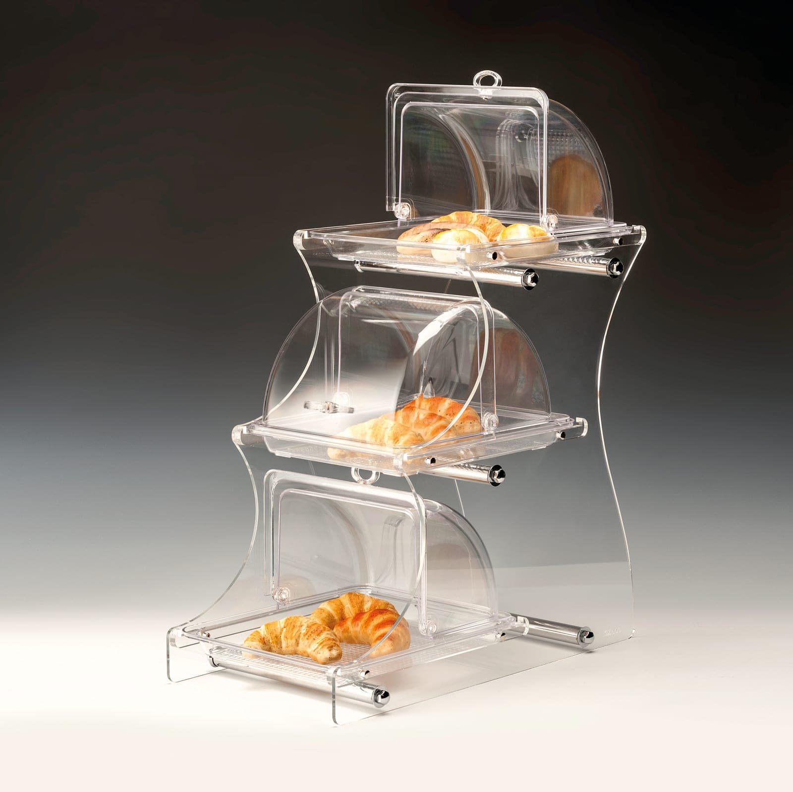 TEŞHİR STANDI GN 1/2 (AKRİLİK STANDLI, KOMPLE PC MUHAFAZA KABLI) 30 x 58 x H: 72 cm