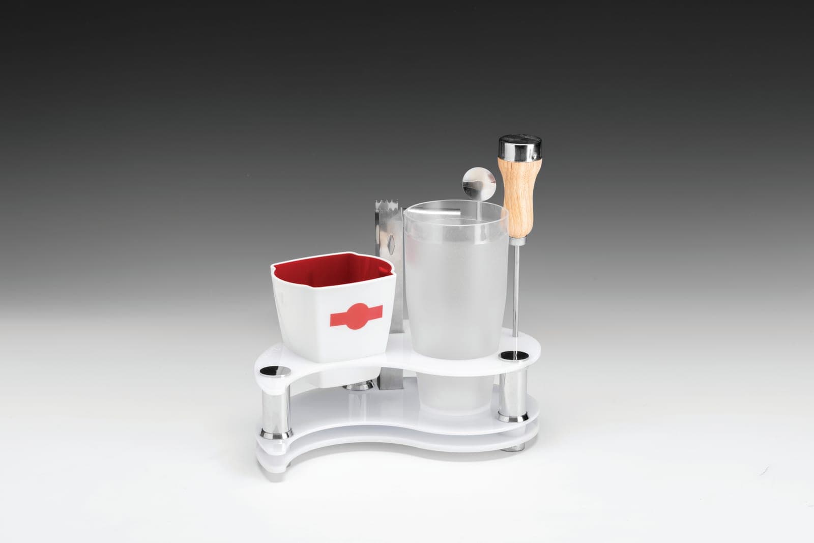 AKRİLİK STANDLI BAR SETİ TAKIMI 14 x 25 x H: 8 cm