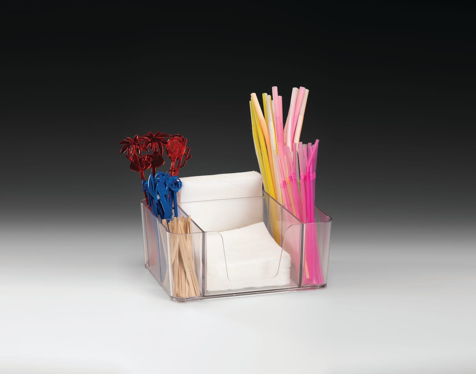POLYCARBONAT BAR PİPETLİK PEÇETELİK 19,5 x 24,5 x H: 10,5 cm