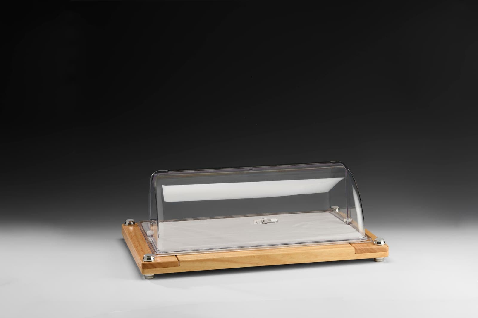 AHŞAP MELAMİN TEPSİLİ KAPAKLI STAND / GN 1/1 60 x 40 x H: 22 cm
