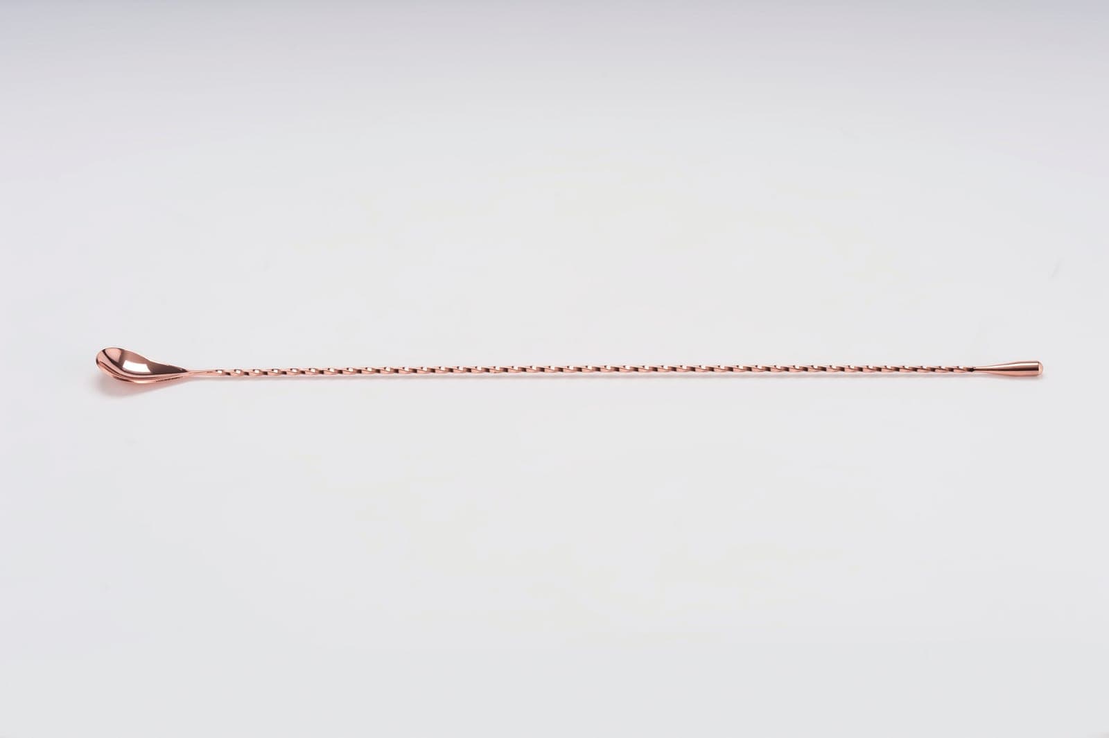 BAKIR KAPLAMA BURGULU ÇELİK BAR KAŞIK - 50 cm
