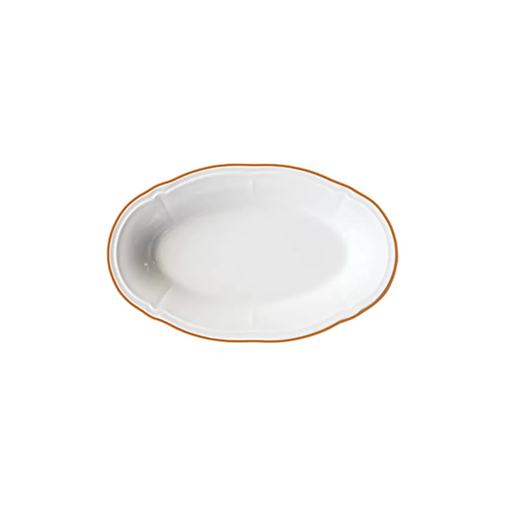 ID Fine Mustard Line Fulya Oval Kayık 21 cm