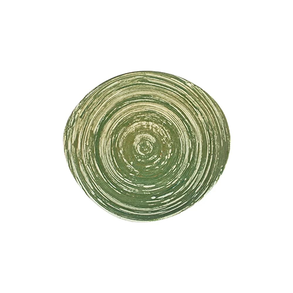ID Fine Swirl Green Pebble Flat Plate 21 cm
