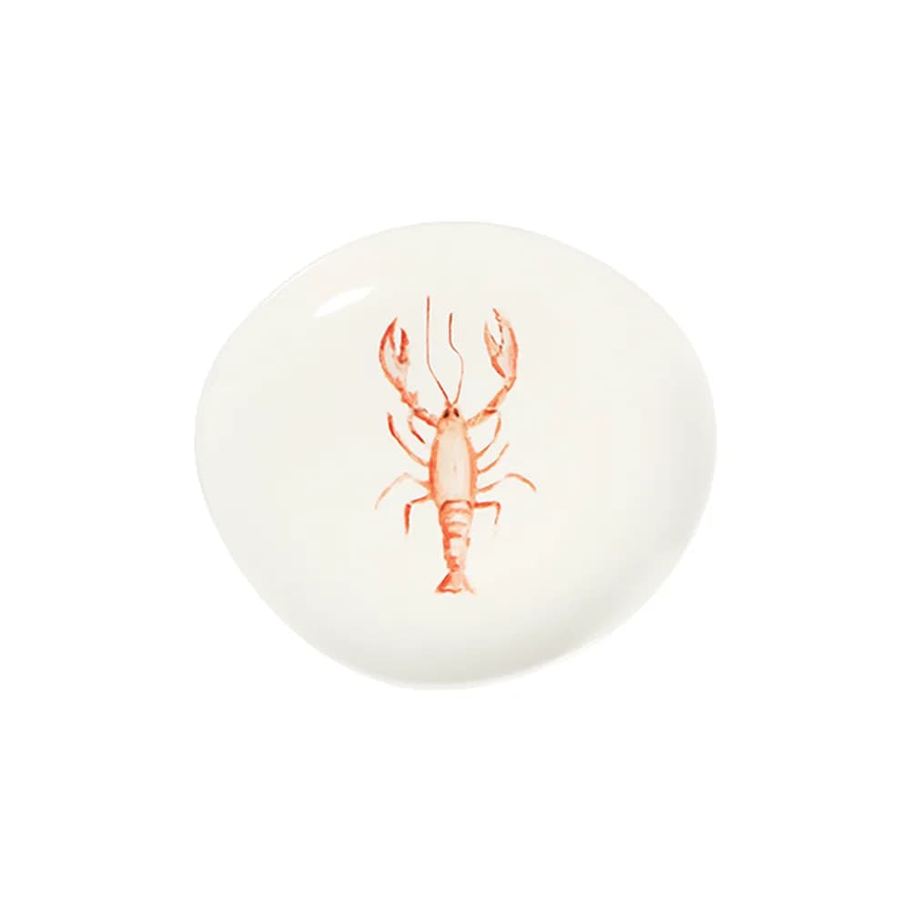 ID Fine Lobster Coral Pebble Flat Plate 21 cm