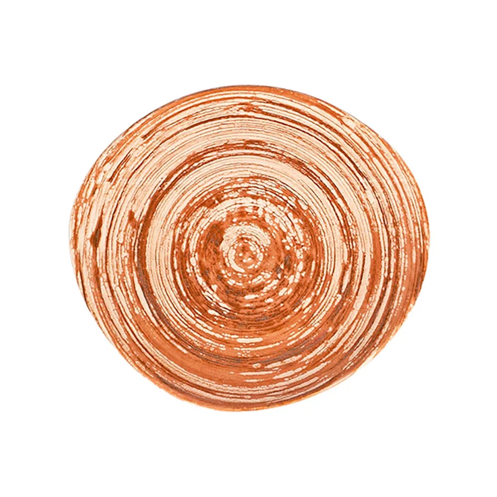 ID Fine Swirl Terracotta Pebble Flat Plate 27 cm