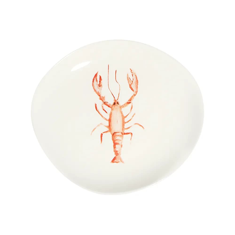 ID Fine Lobster Coral Pebble Flat Plate 27 cm
