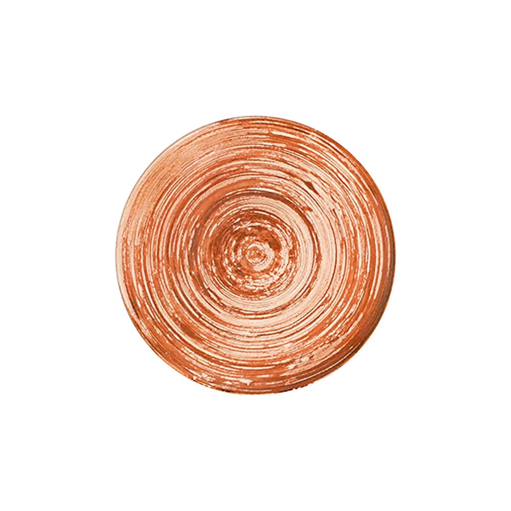 ID Fine Swirl Terracotta Tuval Flat Plate 20 cm