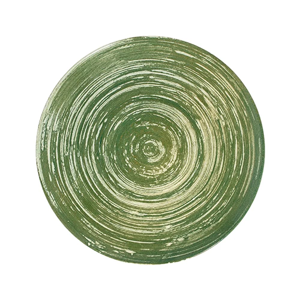 ID Fine Swirl Green Tuval Flat Plate 28 cm