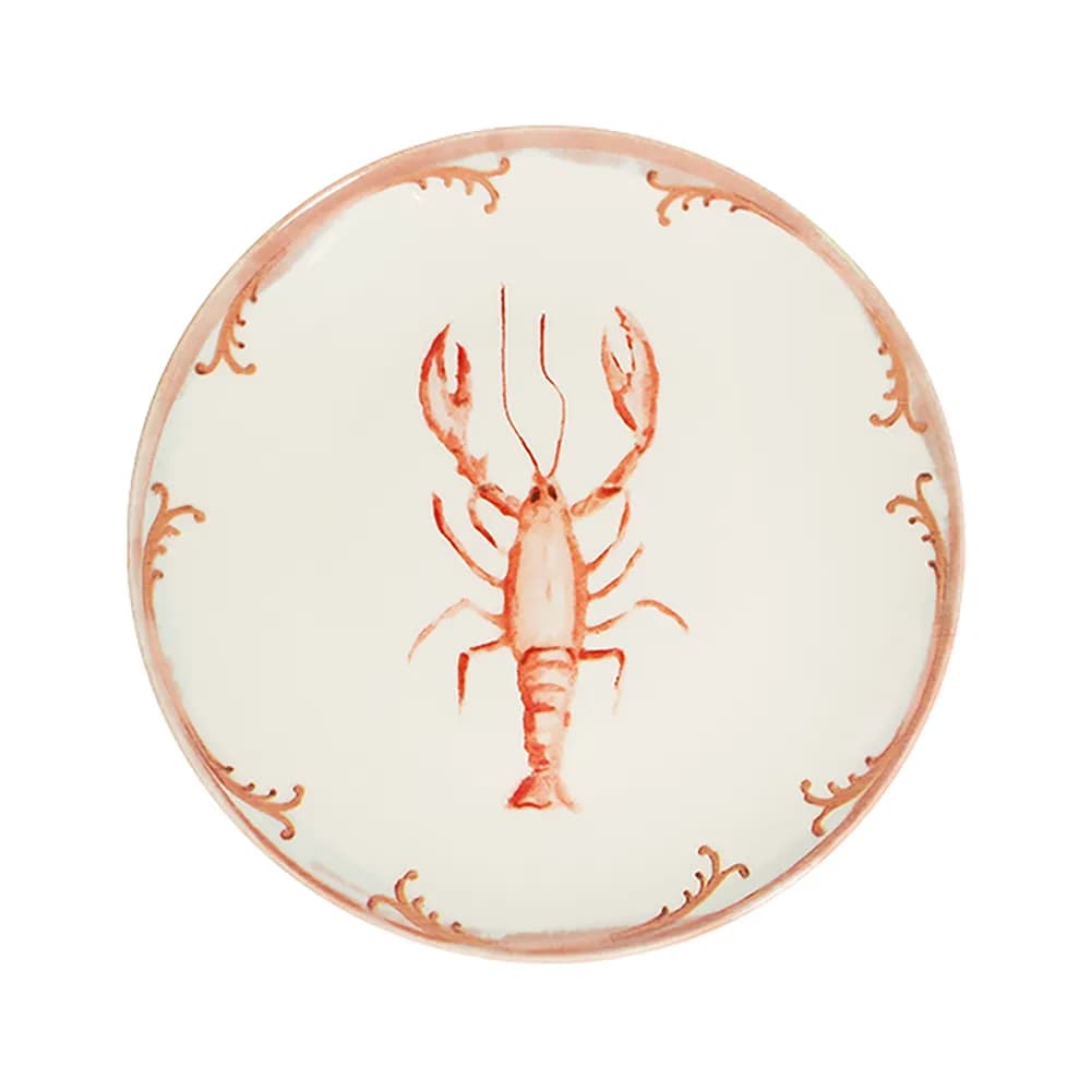ID Fine Lobster Coral Tuval Flat Plate 28 cm