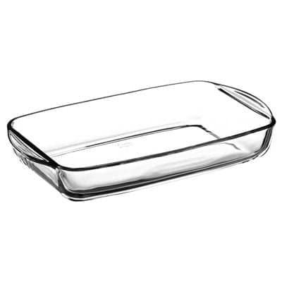 59124 Borcam Heat-resistant Ovenware Rectangular Baking Tray 3800 Cc