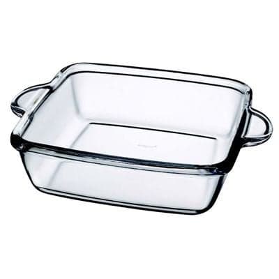 59244 Borcam Heat-resistant Ovenware Square Baking Tray 2950 Cc