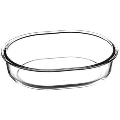 59804 Borcam Heat-resistant Ovenware Oval Baking Tray 1500 Cc