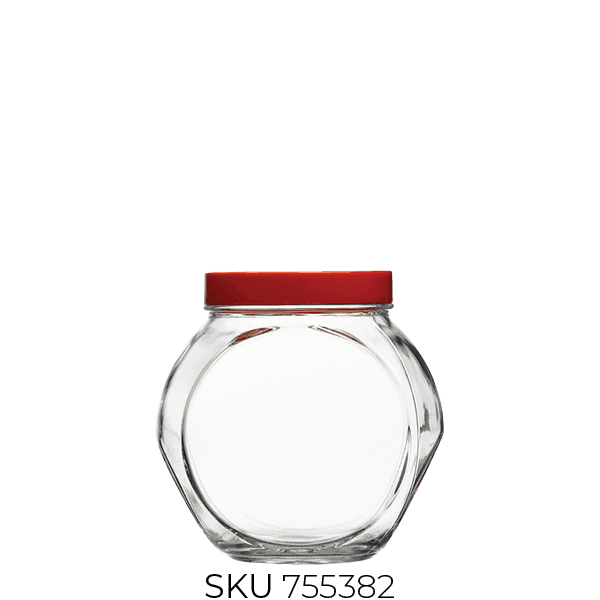 80000 Bella Glass Jar with Lid (~1500 Cc)