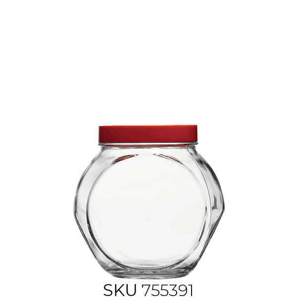 80002 Bella Glass Jar with Lid (~2000 Cc)