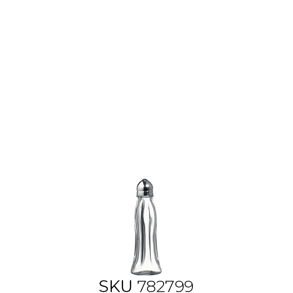 80030 Black & White Salt Shaker (~35 Cc)