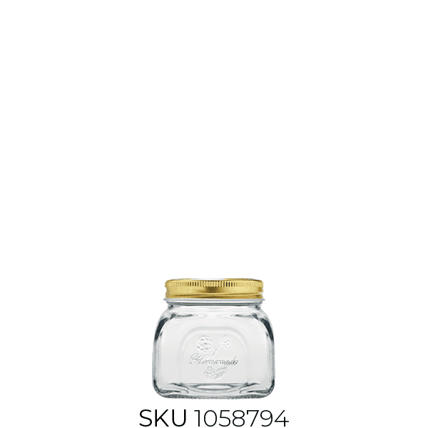 80383 Homemade Glass Jar with Lid (~300 Cc)