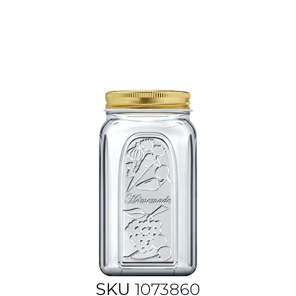 80390 Homemade Glass Jar with Lid (~1500 Cc)