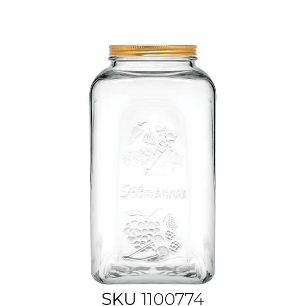 80399 Homemade Glass Jar with Lid (~5000 Cc)