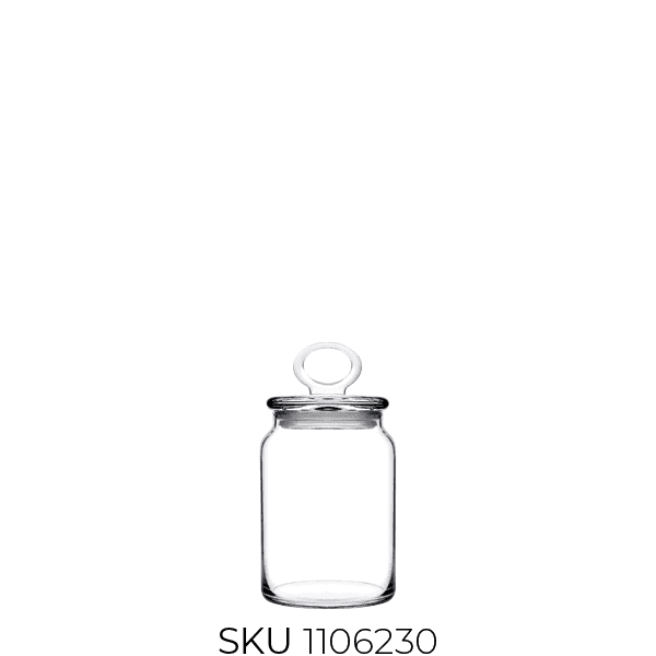 96762 Kitchen Slim Cam with Lid Glass Jar with Lid (~860 Cc)