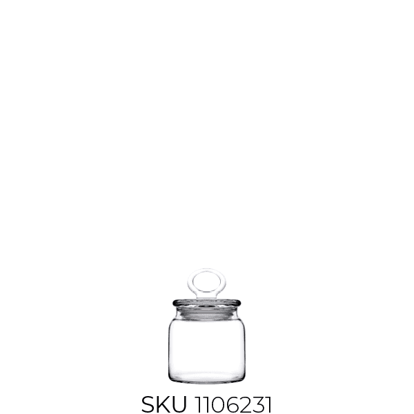 96763 Kitchen Slim Cam with Lid Glass Jar with Lid (~575 Cc)