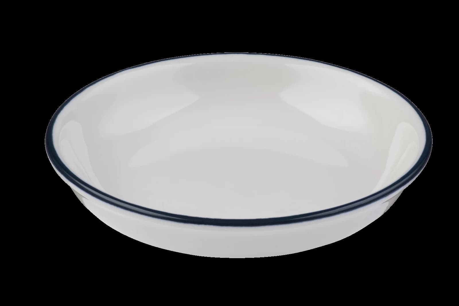 ID Fine Modest Navy Lona Deep Plate 15 cm 240 cc
