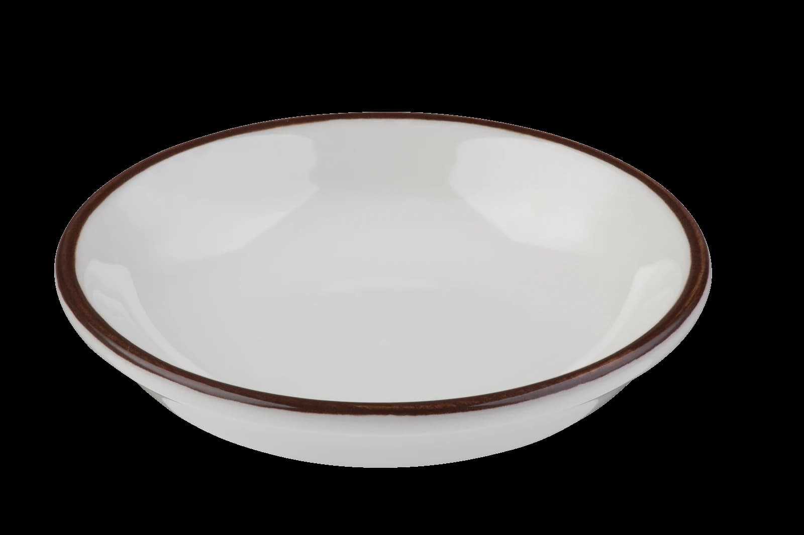 ID Fine Modest Brown Lona Deep Plate 8 cm 35 cc
