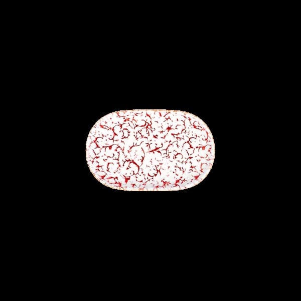 ID Fine Venecia Maroon Magnus Oval Kayık 23 cm