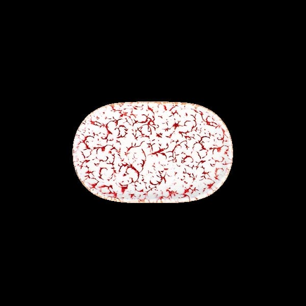 ID Fine Venecia Maroon Magnus Oval Kayık 28 cm