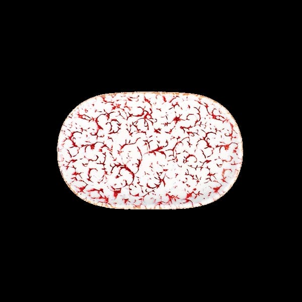 ID Fine Venecia Maroon Magnus Oval Kayık 33 cm