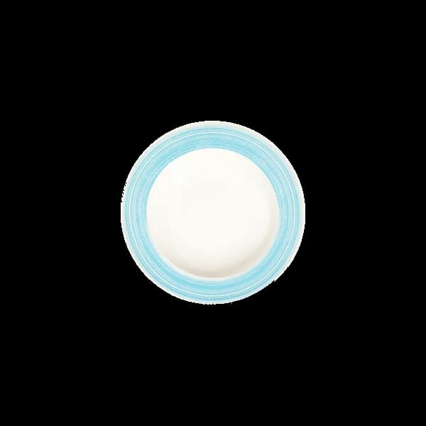 ID Fine Fresh Blue Frame Deep Plate 23 cm 350 cc