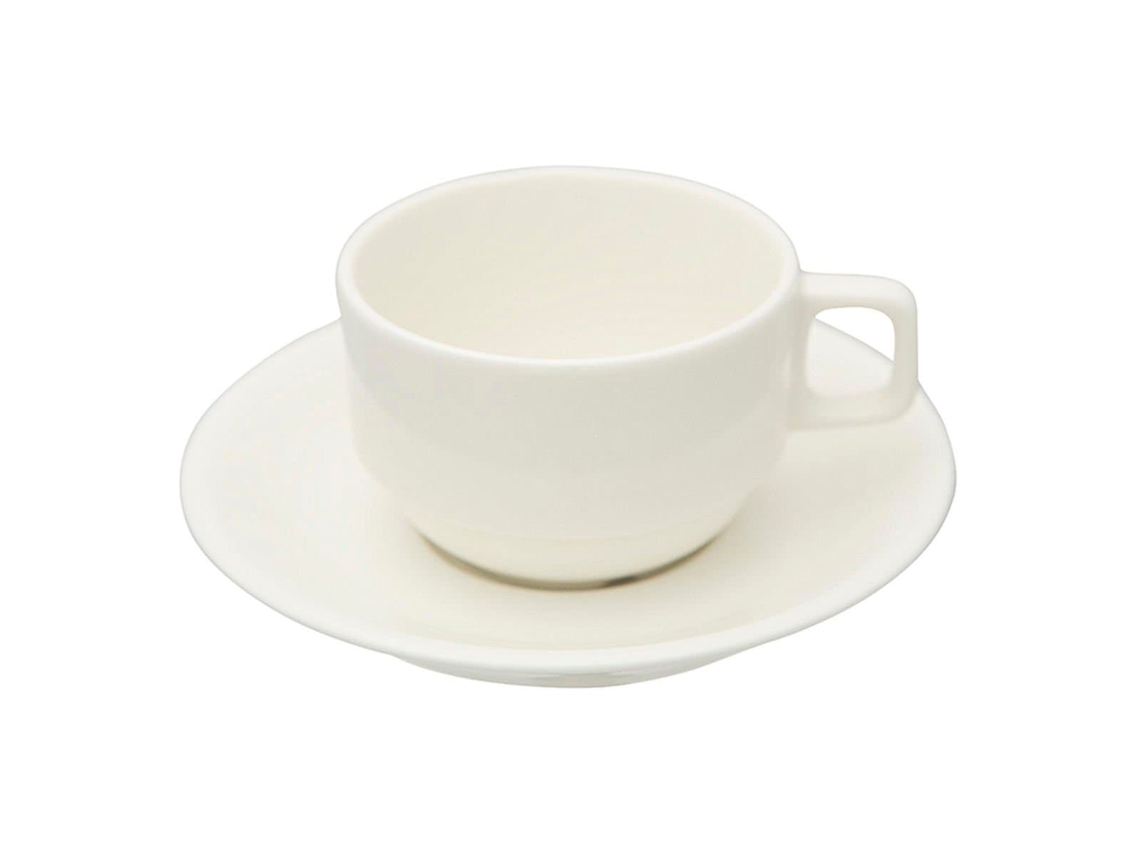 Porland Bella Alumilite Saucer Tea Cup 200cc 6 Pieces