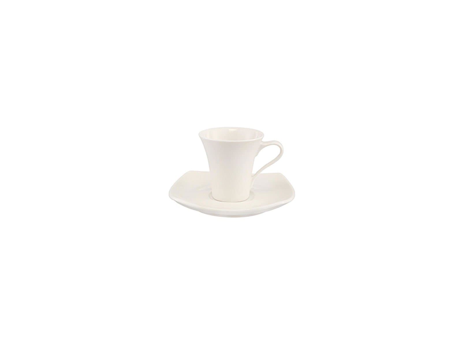 Porland Square Alumilite Coffee Cup with Saucer 80cc 12 Pieces