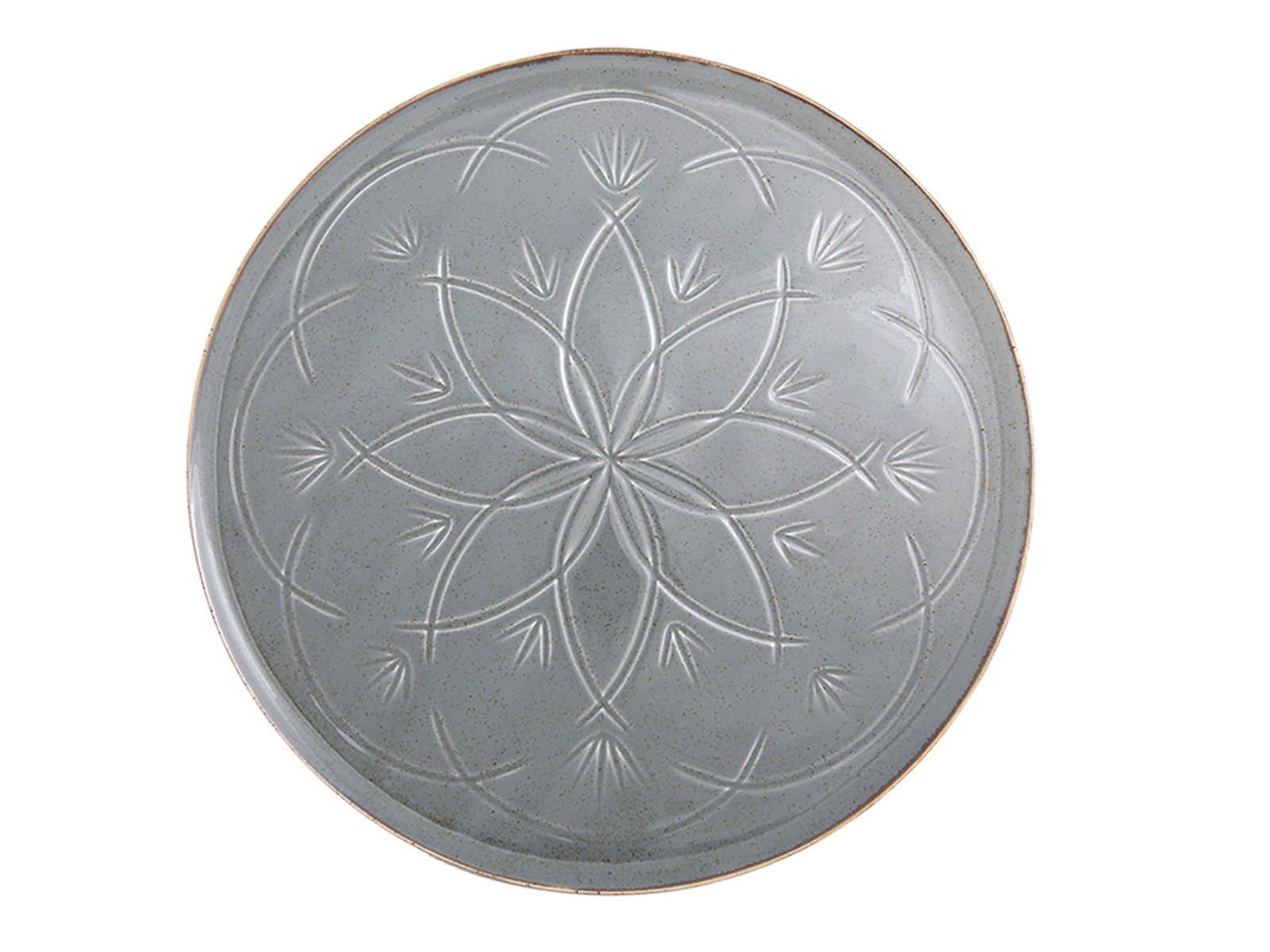 Porland Christina Dark Grey Flat Plate 32cm
